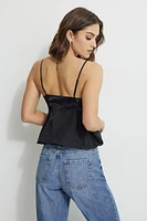 Camisole fleurie style nuisette