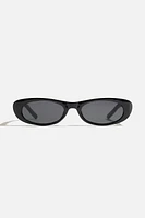 Lunettes de soleil ovales très minces