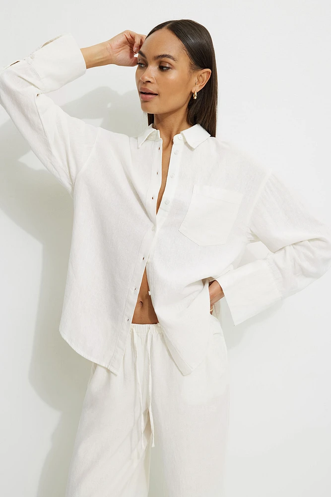 Chemise ample en lin Monroe