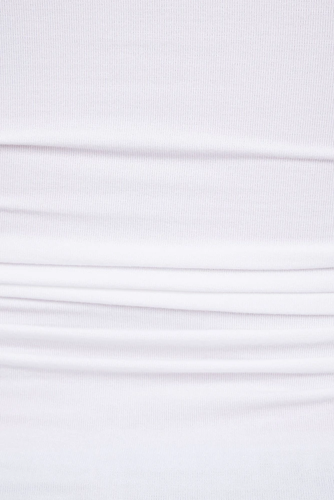 T-shirt froncé à épaules dégagées Hana