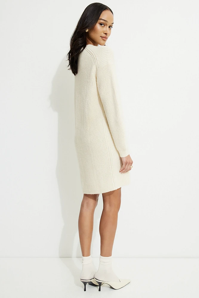 Minirobe côtelée en tricot