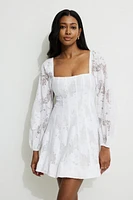 Minirobe Amelie à manches bouffantes