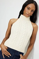 Cable Knit Halter Top