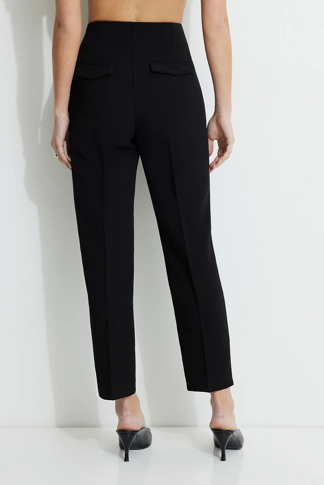Pantalon étroit Kendall à fermeture éclair sur le côt