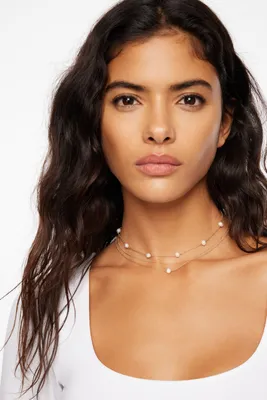 Collier superposé délicat à perles