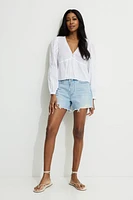 Blouse à manches bouffantes