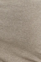 Olive Ribbed Hip T Shirt