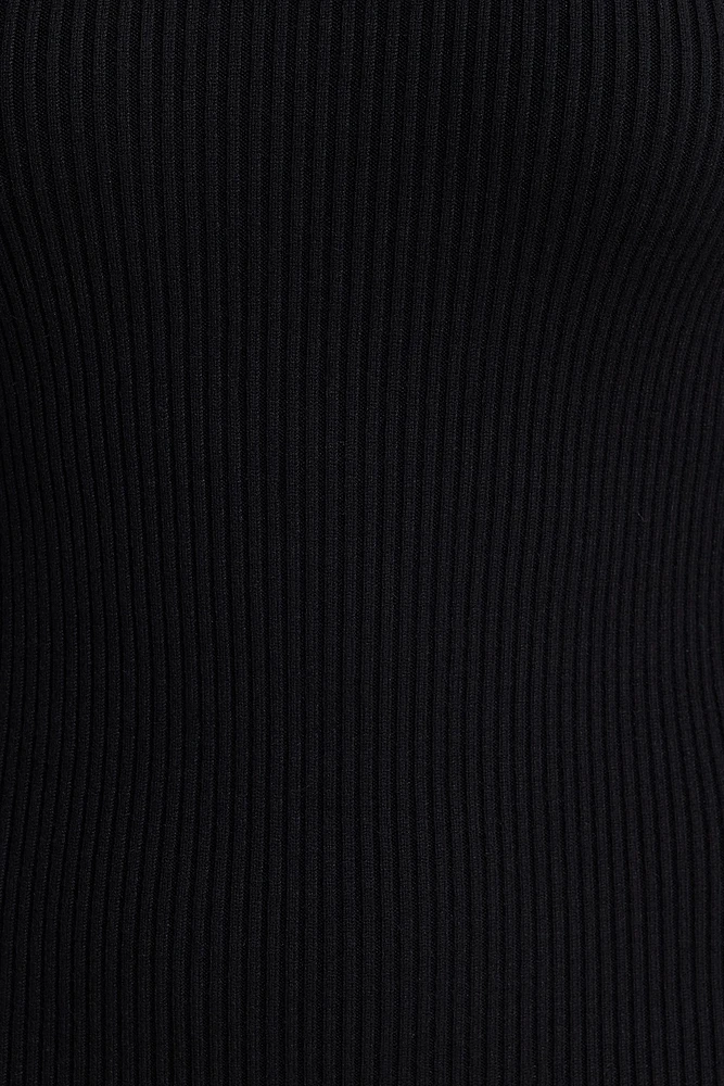 Robe midi en tricot à fente