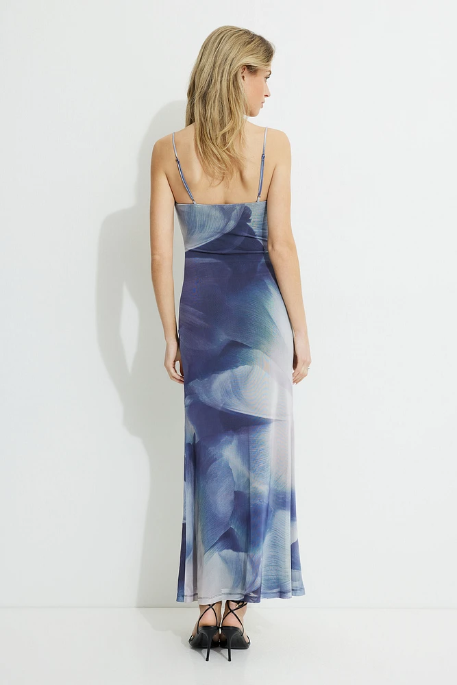 Robe maxi à col échancré Simona