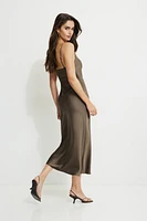 Robe maxi en satin Aimee