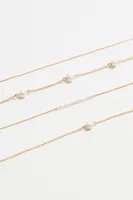 Collier superposé délicat à perles