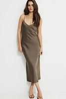 Robe maxi en satin Aimee