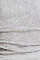 T-Shirt aux hanches côtelé à col rond