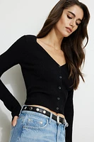 Studded Faux Leather Belt