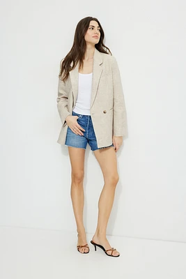 Noa Oversized Linen Blazer