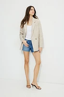 Noa Oversized Linen Blazer