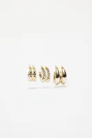 Ensemble de 3 paires d’anneaux d’oreilles