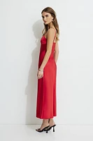 Amira Satin Maxi Dress