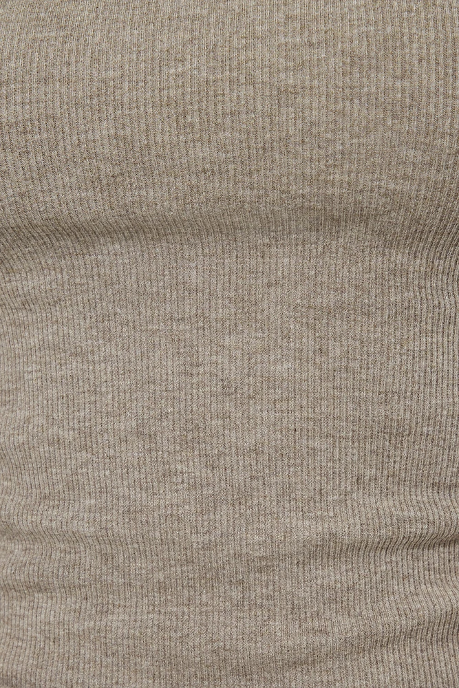 T-shirt côtelée à manches longues Tedi