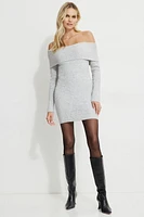 Minirobe évasée à épaules dégagées Heavenlyarn
