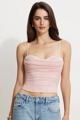 Corset en maille drap