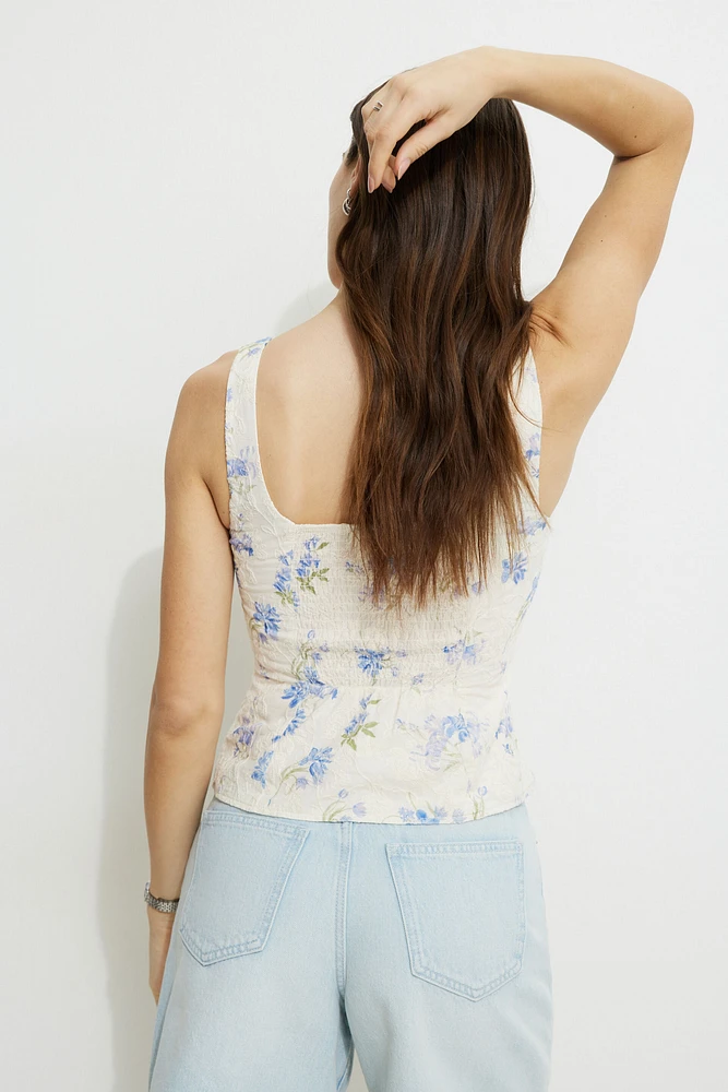 Embroidered Tank Top