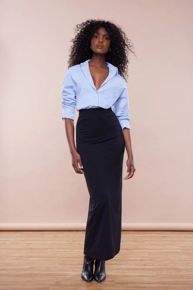 Jupe maxi sculptante