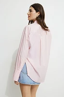 Monroe Striped Oversized Poplin Shirt