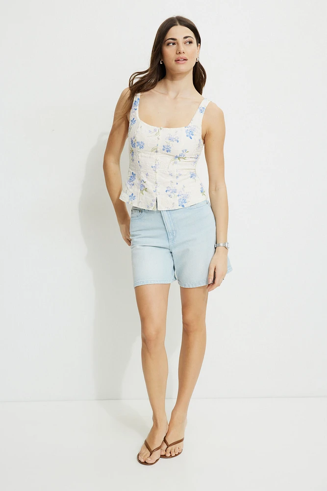 Embroidered Tank Top