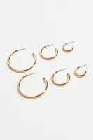 3-Pack Trio Hoop Earrings