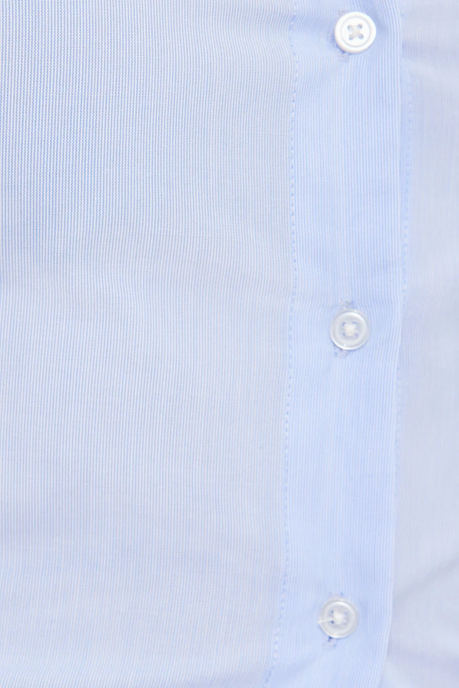 Cinched Waist Poplin Shirt