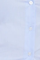 Cinched Waist Poplin Shirt