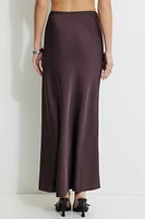 Cary Satin Slip Maxi Skirt