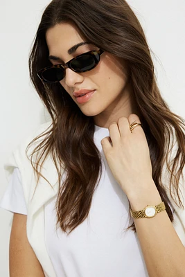 Super Slim Oval Sunglasses
