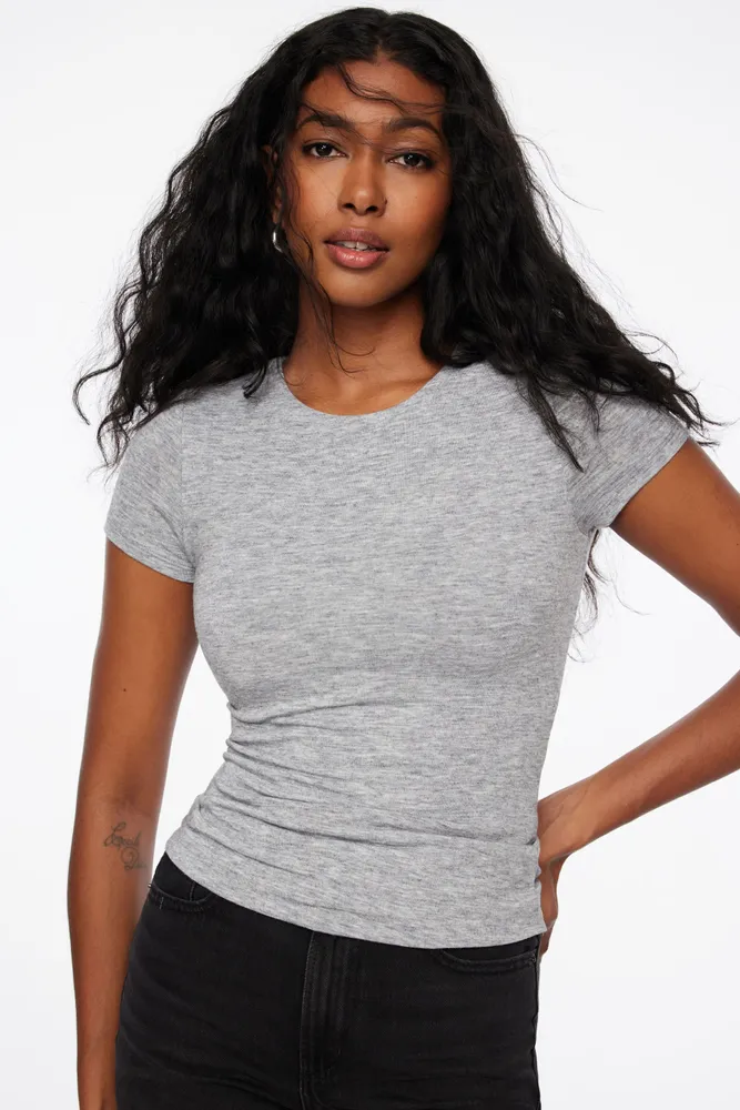 Drea Jersey Crew Neck Tee
