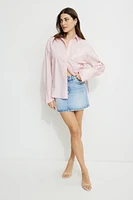 Monroe Striped Oversized Poplin Shirt