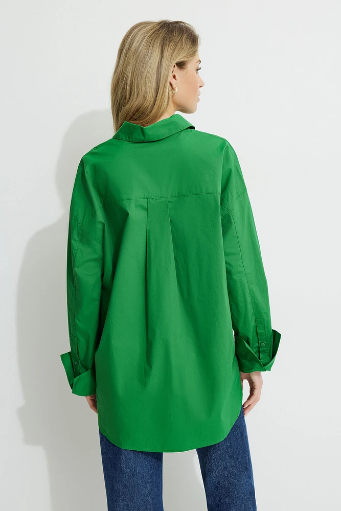 Chemise ample en popeline Monroe