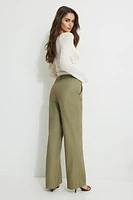 Pantalon épuré à jambe droite
