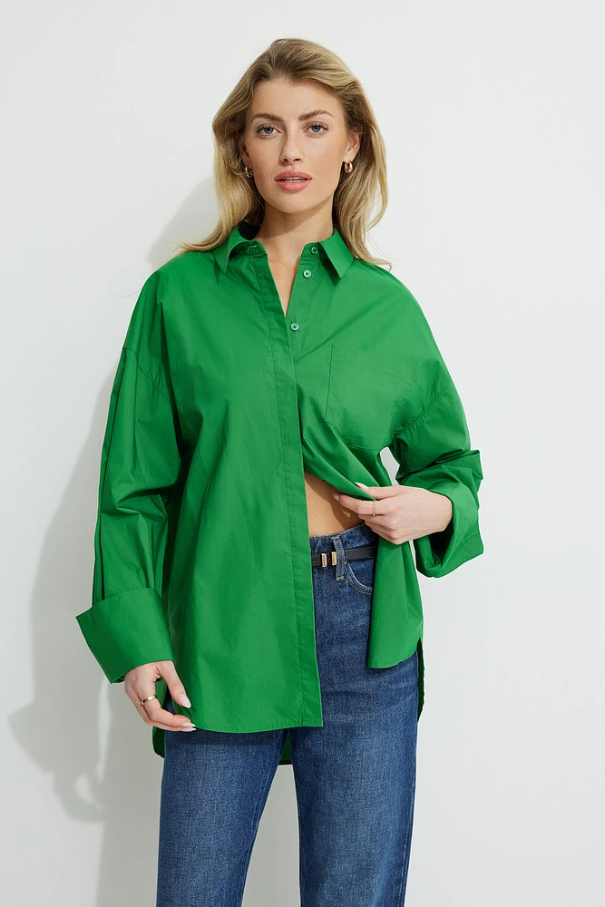 Chemise ample en popeline Monroe
