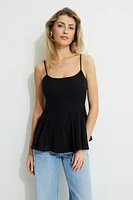 Peplum Tank Top