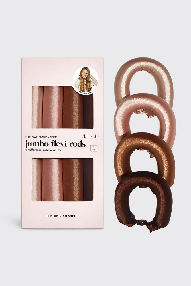 KITSCH | Paquet de 4 rouleaux-tiges jumbo pour les cheveux