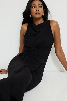 Draped Sculpt Maxi Dress