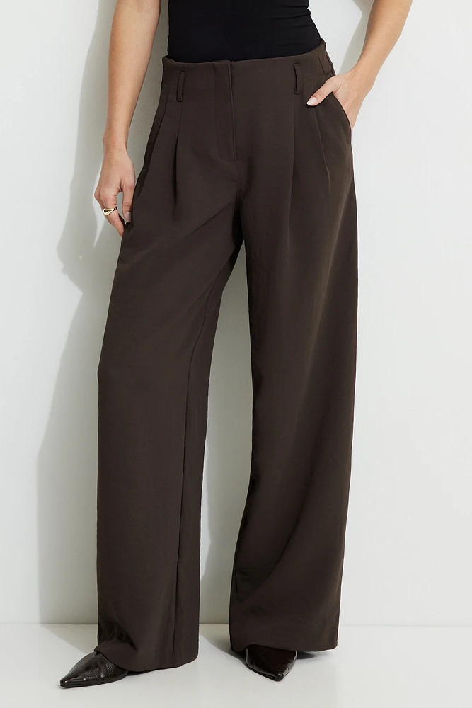 Jourdan Mid Rise Wide Leg Pants