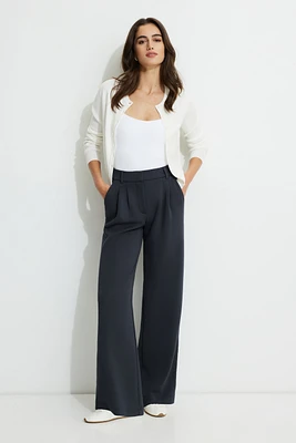 Pantalon à jambe large en scuba Anywear Alex