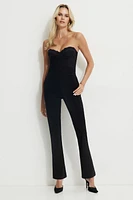Pantalon à taille mi-haute et jambe semi-évasée