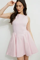 Minirobe évasée en tricot point de Rome Kerina