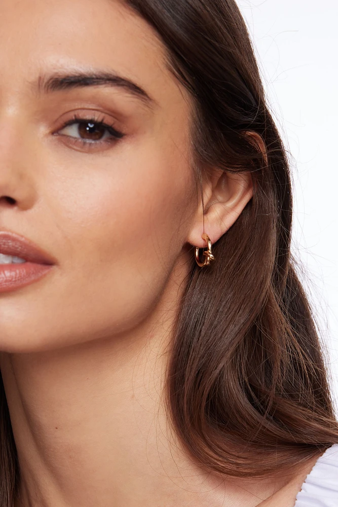 Ensemble de 3 paires d’anneaux d’oreilles noués