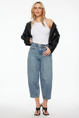 Jean à taille haute et jambe ballon Blair