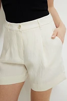 Short mi-cuisse pliss