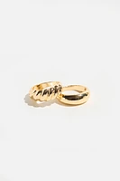2-Pack Dome Rings